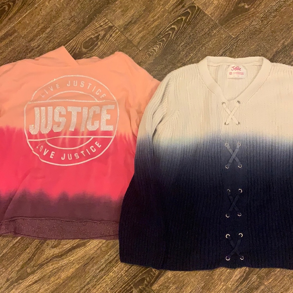 2 justice sweaters